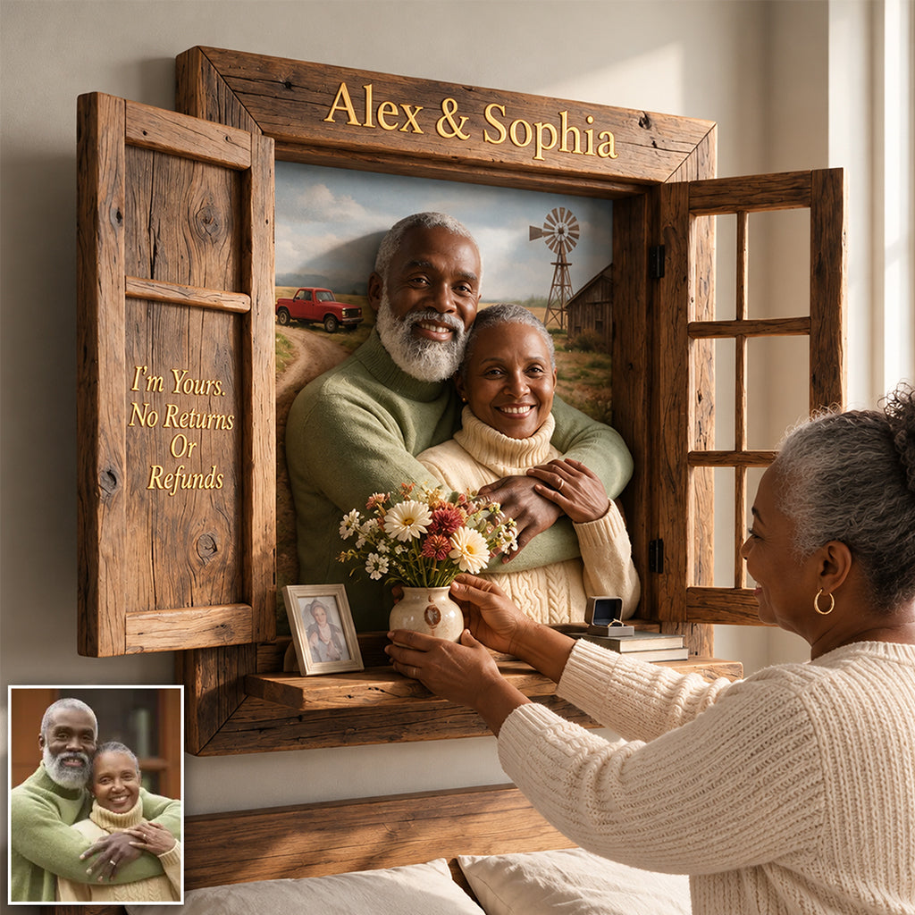 God Blessed The Broken Road - Personalized Couple Wooden Floating Shelf