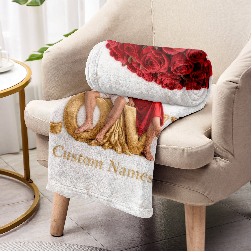 Du und Ich – Personalisierte Partnerdecke