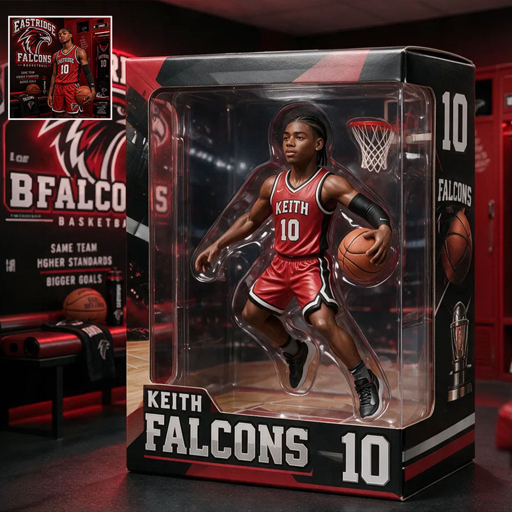Benutzerdefinierter Sport - Personalisierte Basketball-Acryl-Displaybox