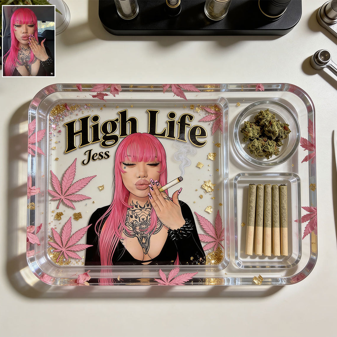 Personalisierbares Rolling Tray aus Ihrem Foto - Individuelles Weed Tray