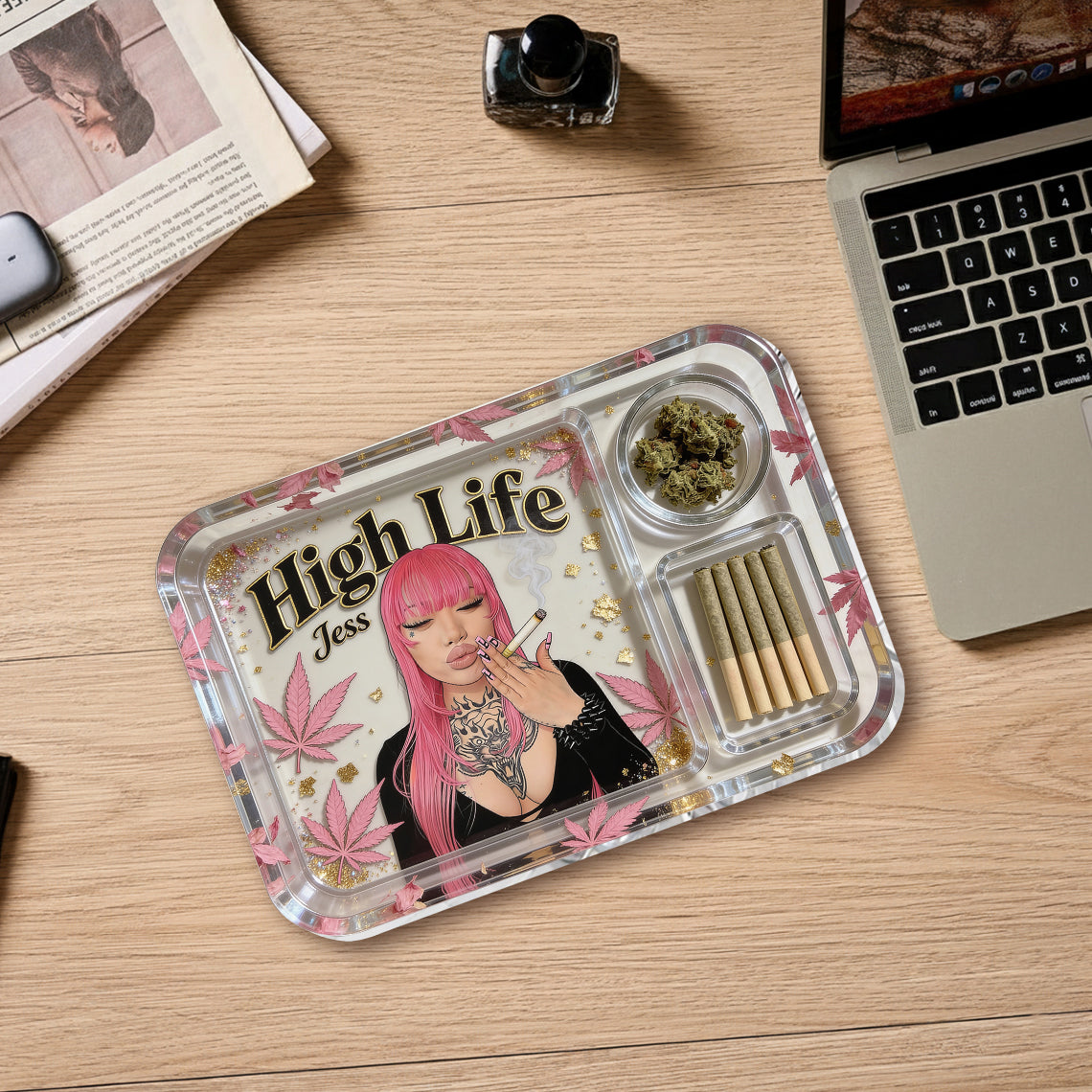 Personalisierbares Rolling Tray aus Ihrem Foto - Individuelles Weed Tray