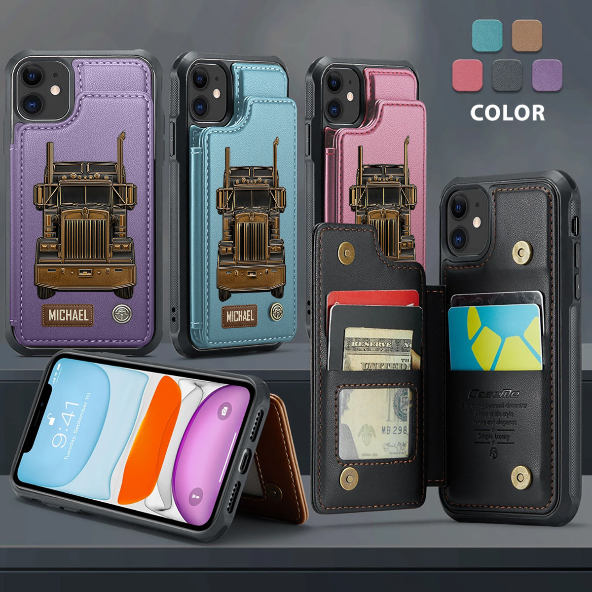 LKW-Fahrer – Personalisierte Handyhülle mit LKW-Motiv