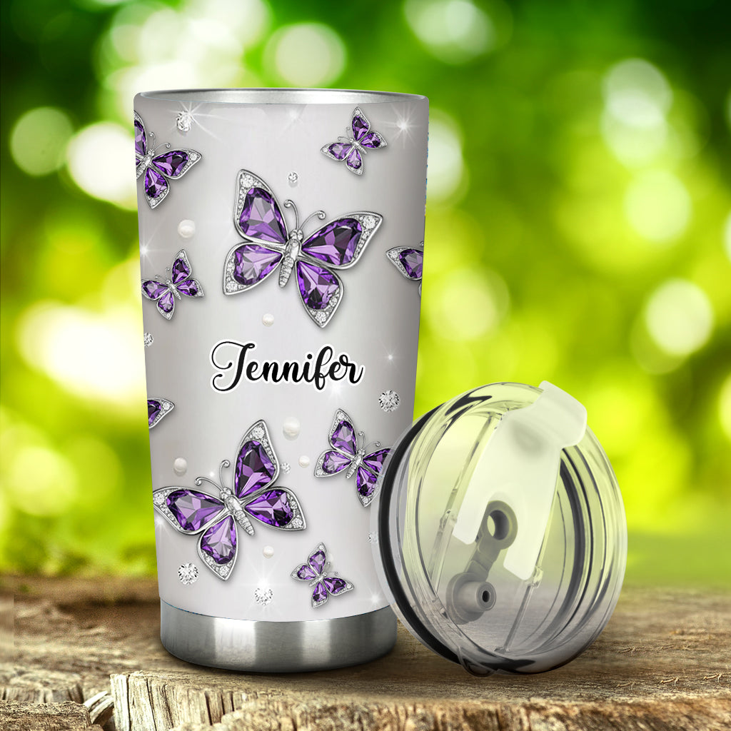 Love Butterflies - Personalized Butterfly Tumbler