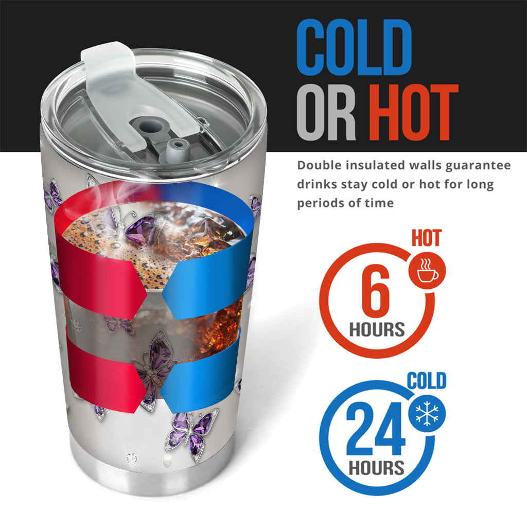 Love Butterflies - Personalized Butterfly Tumbler