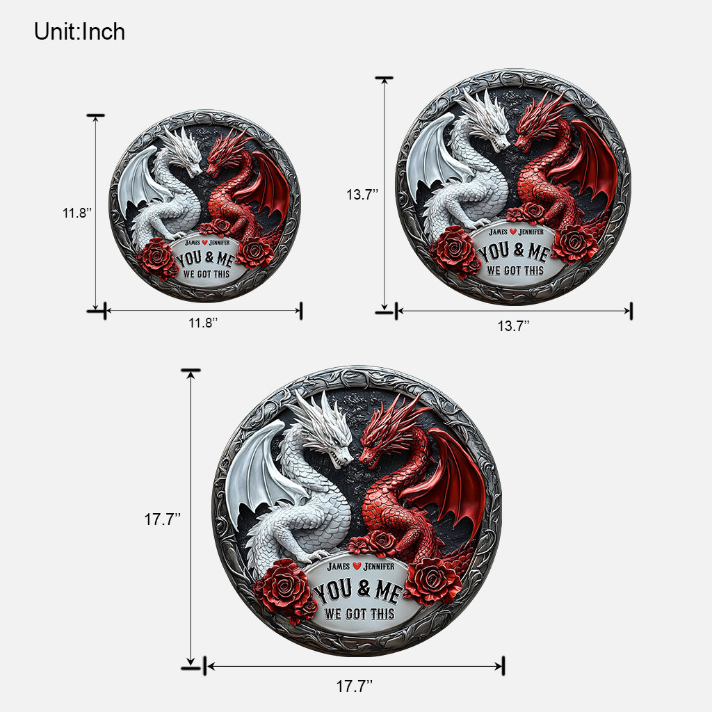 You & Me - Personalized Couple Wood Sign