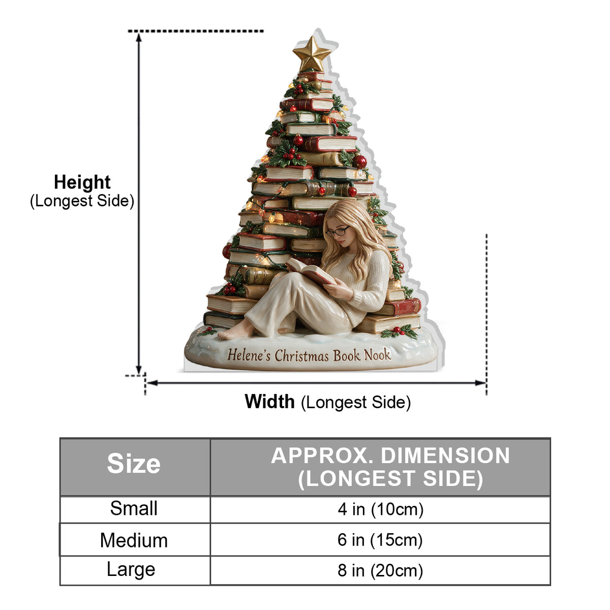 Christmas Story - Personalized Book 3D Plaque