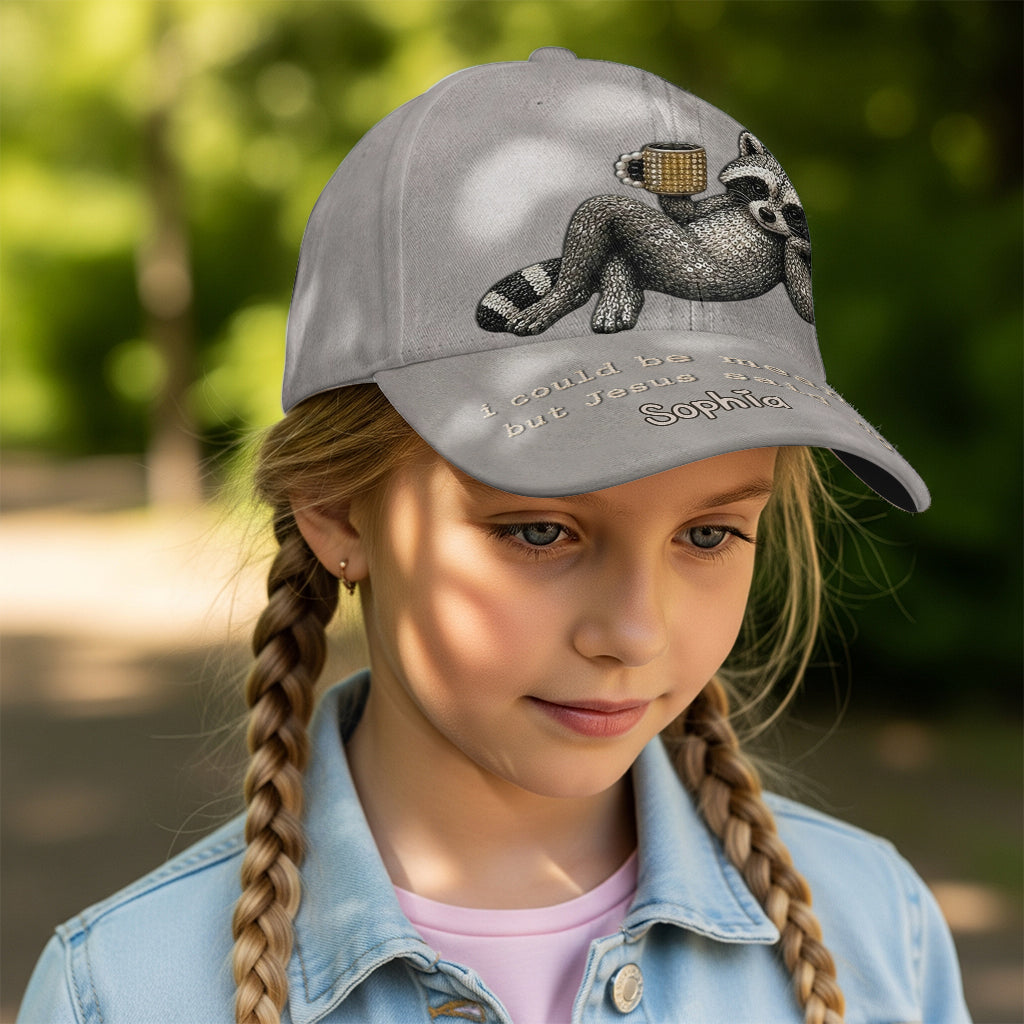 Funny Sarcastic Gift For Christians - Personalized Raccoon Classic Cap
