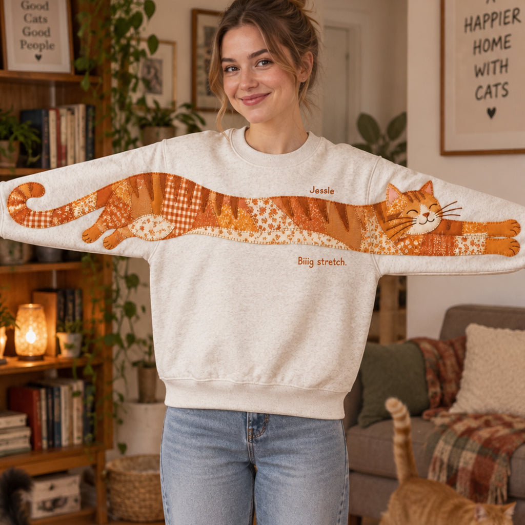 Eine Katze, zwei Ärmel - Personalisierte Katzen-Shirt