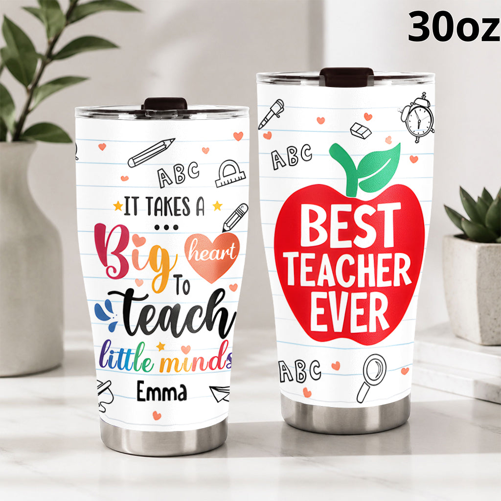 Zurück zur Schule - Personalisierter Lehrer-Tumbler