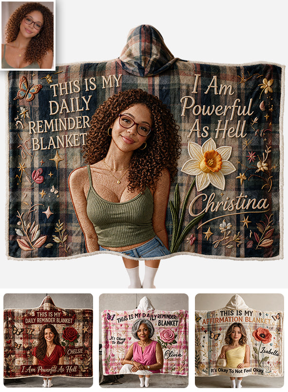 Be Yourself - Personalized Self Love Hooded Blanket