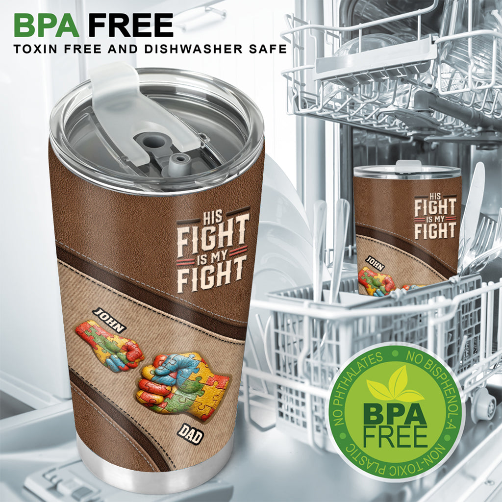 Sein/Ihr Kampf ist mein Kampf – Personalisierter Becher zur Sensibilisierung für Autismus