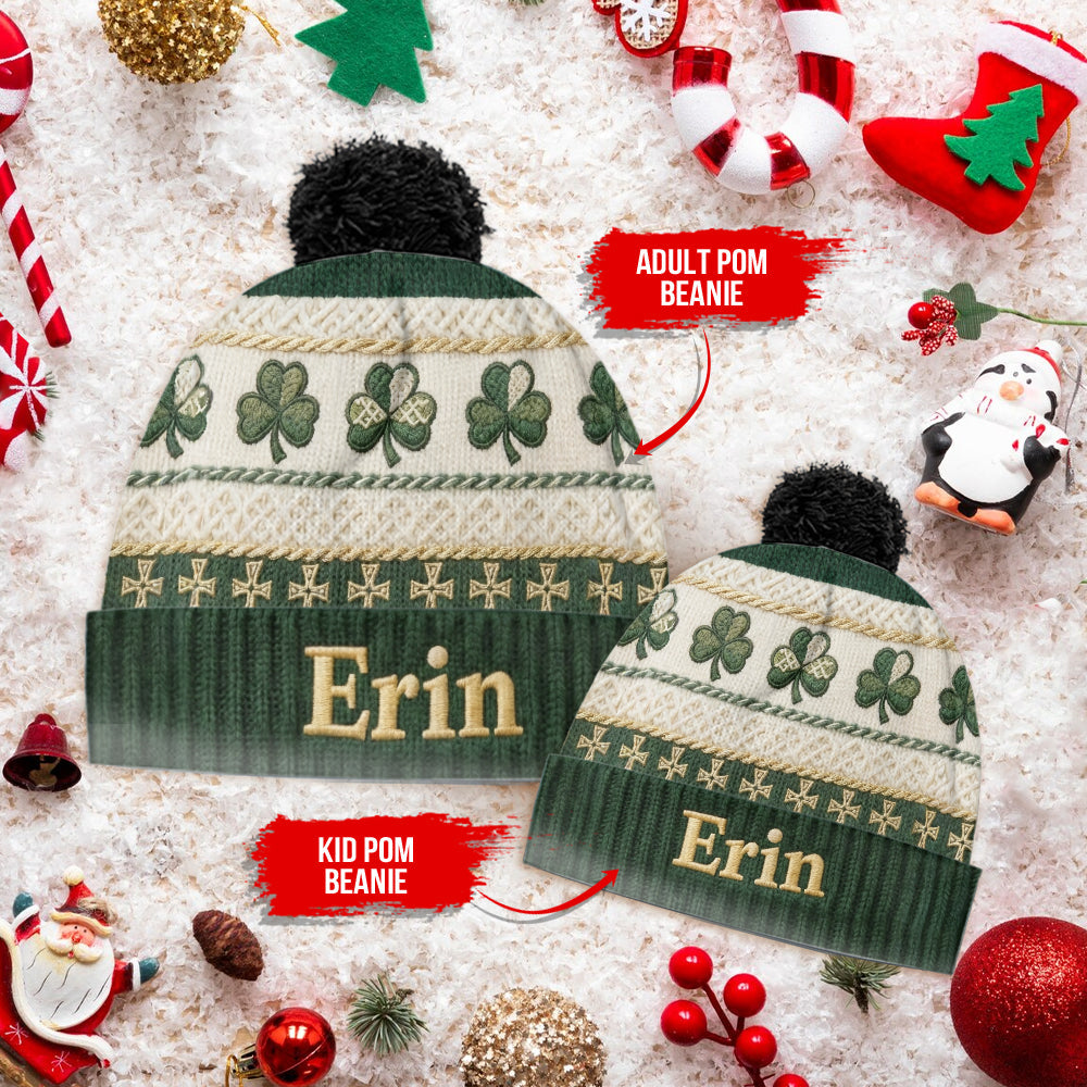 St Patrick's Day - Personalized Irish Beanie Hat