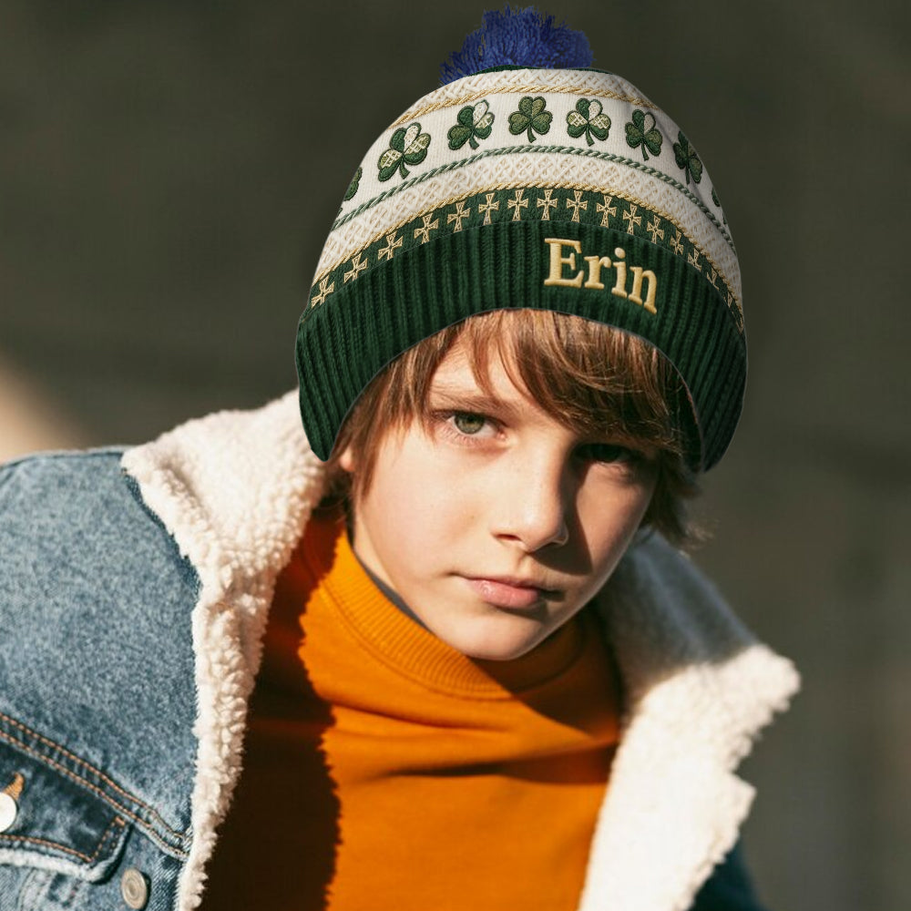 St Patrick's Day - Personalized Irish Beanie Hat