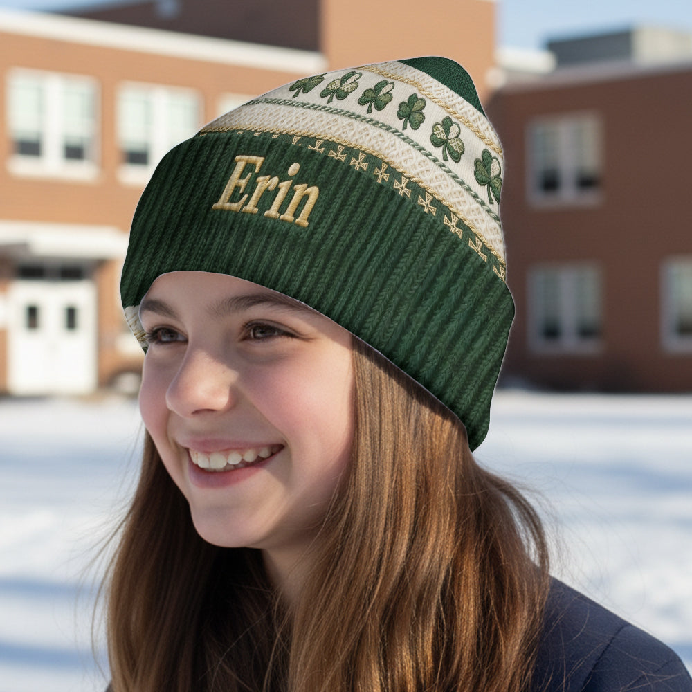 St Patrick's Day - Personalized Irish Beanie Hat