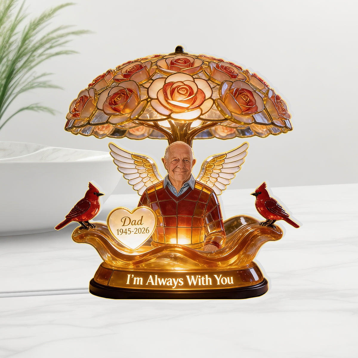 Individuell gestaltbare Fotoleuchte „This When You Miss Me“ – Personalisierte Gedenk-LED-Nachtleuchte aus Acryl