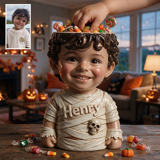 Halloween Süßigkeitenhalter - Personalisierter Kinder-Acryltopf