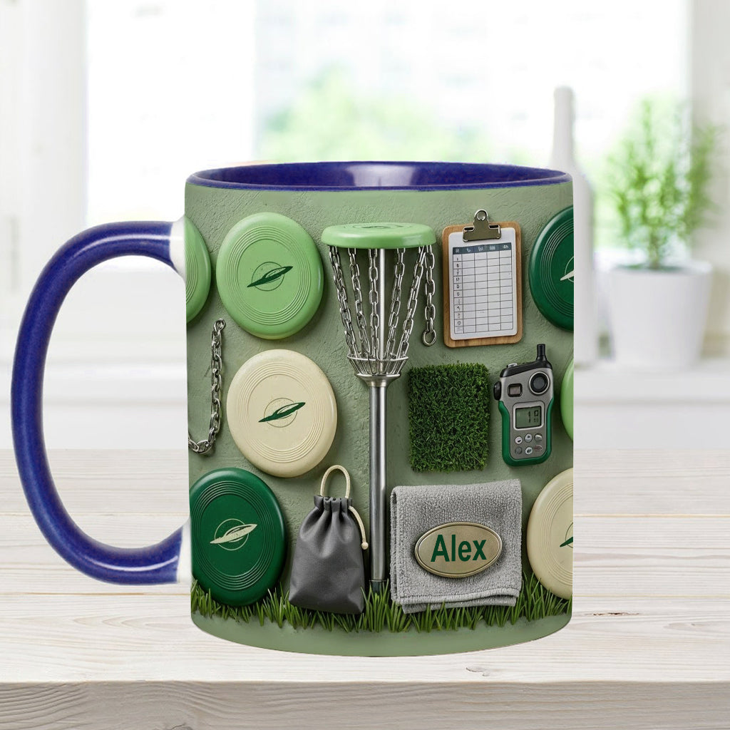 Love Disc Golf - Personalized Disc Golf Accent Mug & Coaster