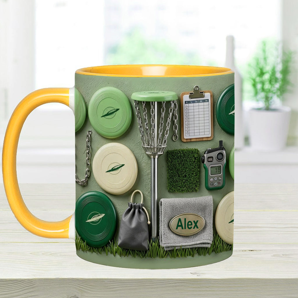 Love Disc Golf - Personalized Disc Golf Accent Mug & Coaster