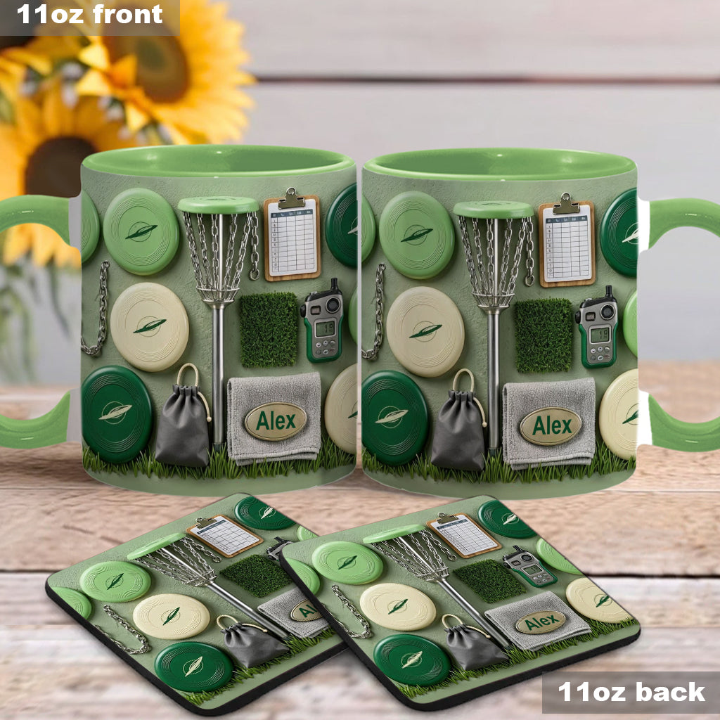Love Disc Golf - Personalized Disc Golf Accent Mug & Coaster