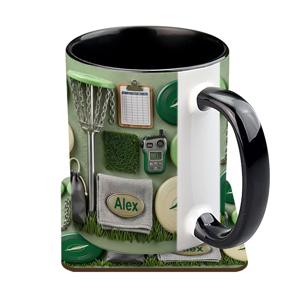Love Disc Golf - Personalized Disc Golf Accent Mug & Coaster