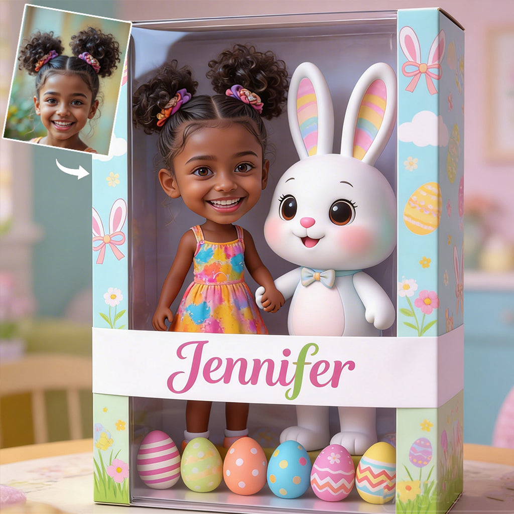 Individuell gestaltetes Ostergeschenk mit Foto – Personalisierte Acrylplakette in Kinderform