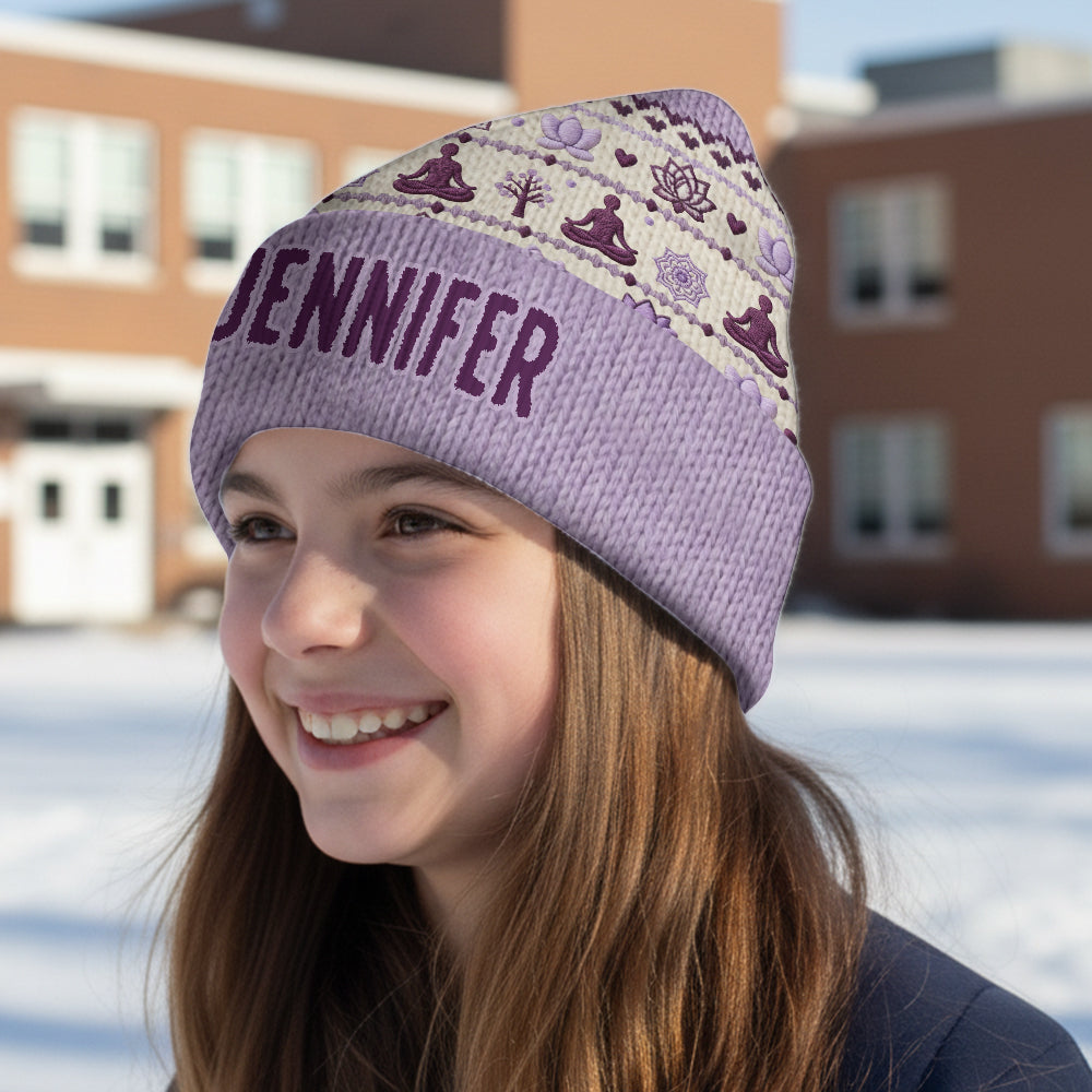 Namaste – Personalisierte Yoga-Mütze