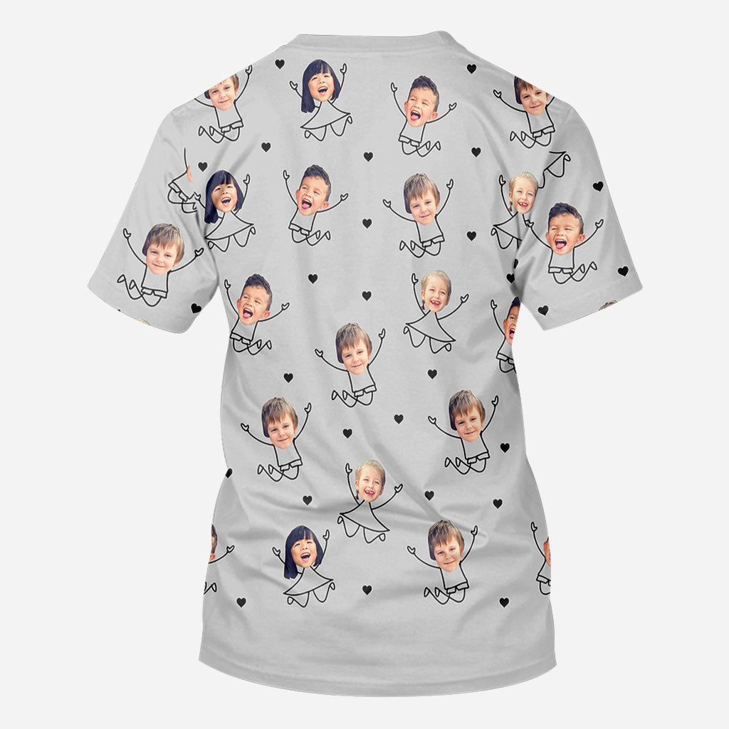 Papa, wir lieben dich so sehr – personalisiertes Vater-Shirt