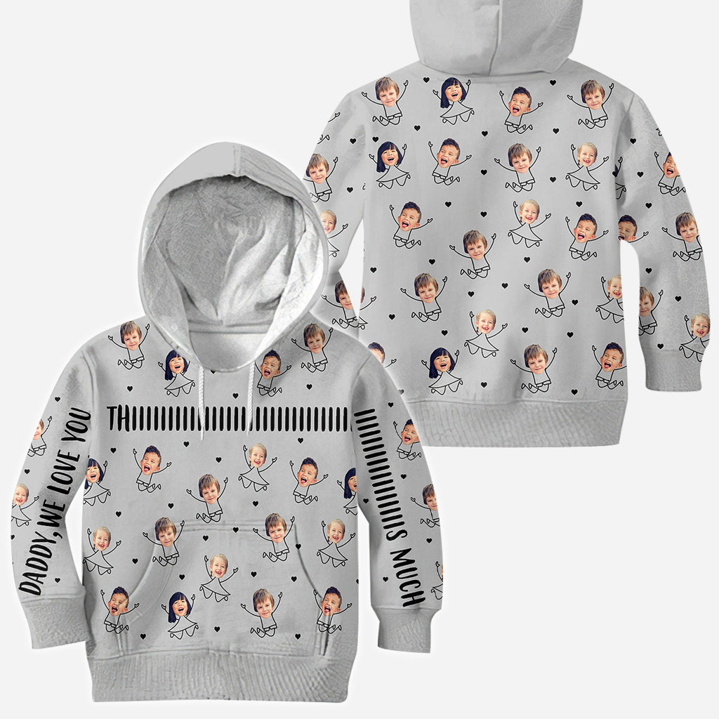 Papa, wir lieben dich so sehr – personalisiertes Vater-Shirt