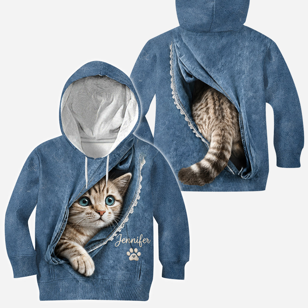 Jedes Haustierfoto - Personalisierte Katzen-T-Shirt
