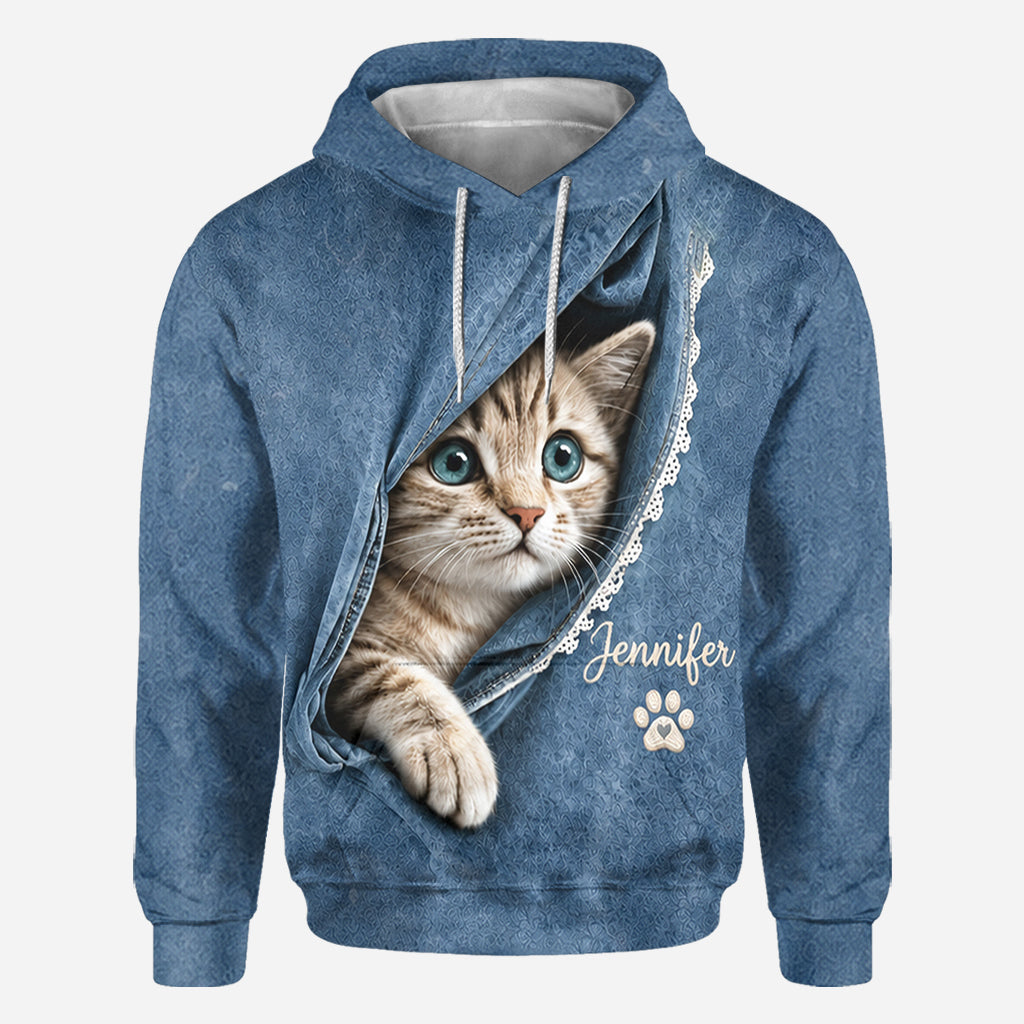 Jedes Haustierfoto - Personalisierte Katzen-T-Shirt