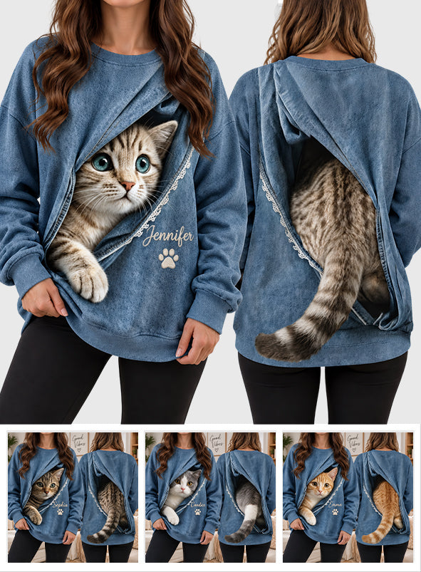 Jedes Haustierfoto - Personalisierte Katzen-T-Shirt
