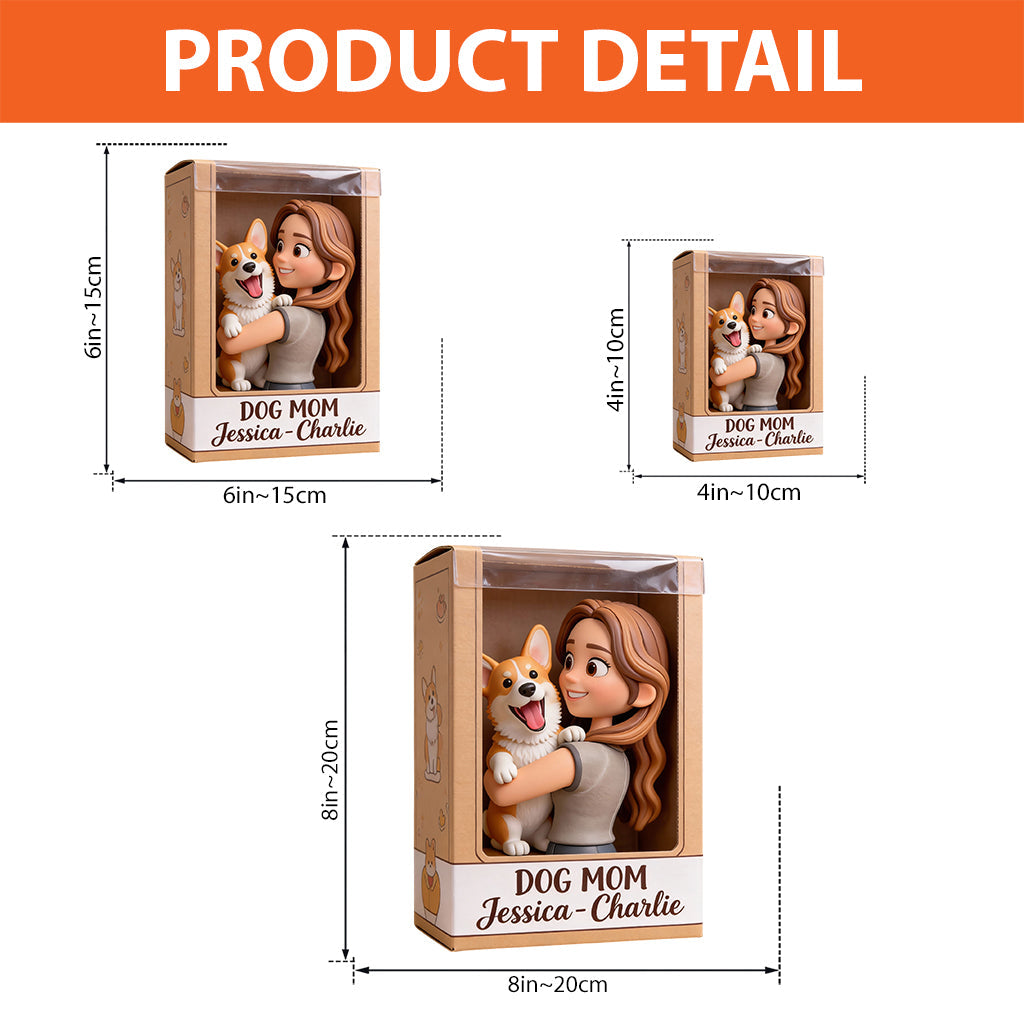 Ich liebe Hunde – Personalisierte Acrylplakette in Hundeform