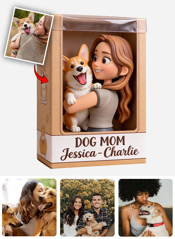 Ich liebe Hunde – Personalisierte Acrylplakette in Hundeform