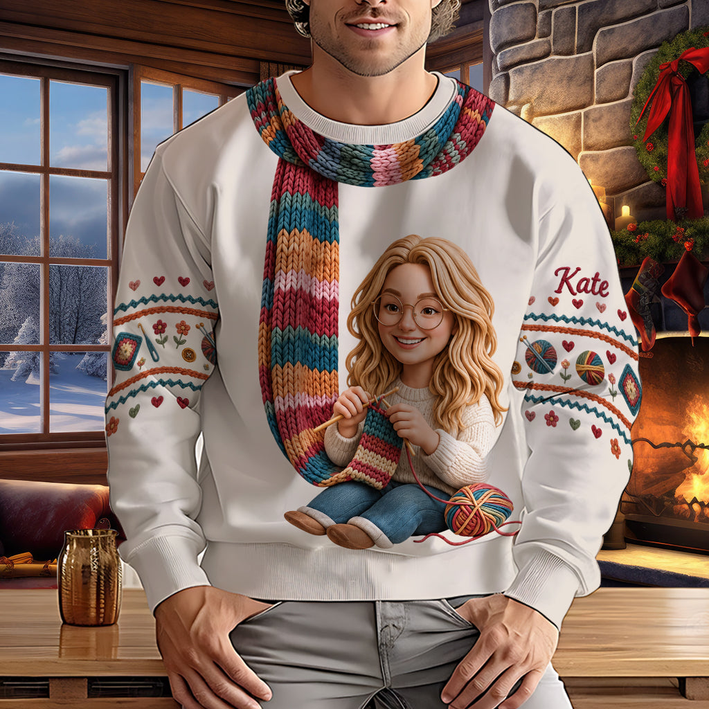 Ich häkle - Personalisierter hässlicher Pullover