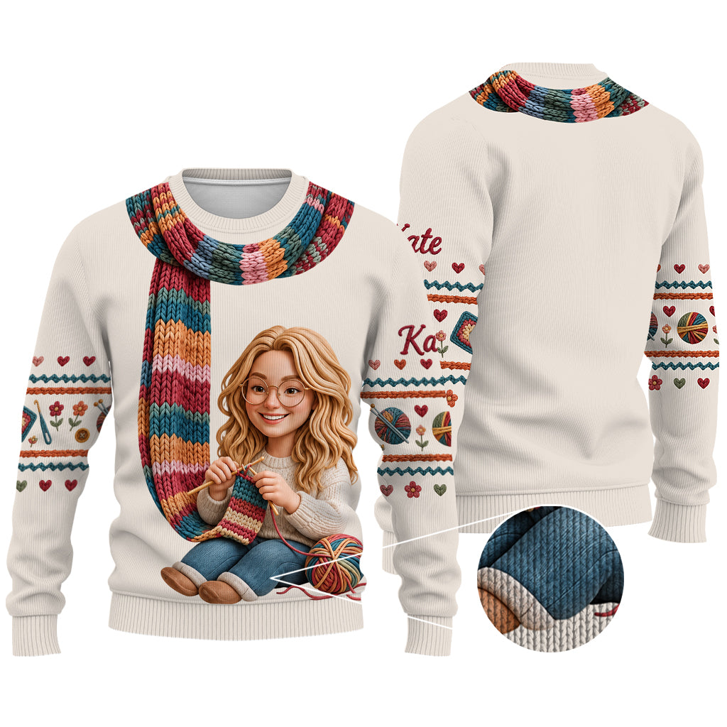 Ich häkle - Personalisierter hässlicher Pullover