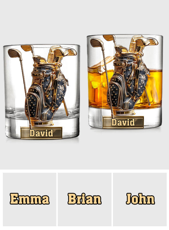 Look For Balls - Personalized Golf Whiskey Glass