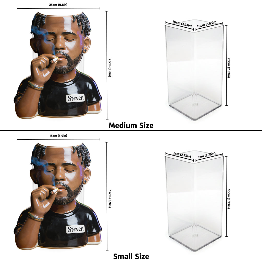 Grünes Paradies - Personalisierter Weed Acryltopf
