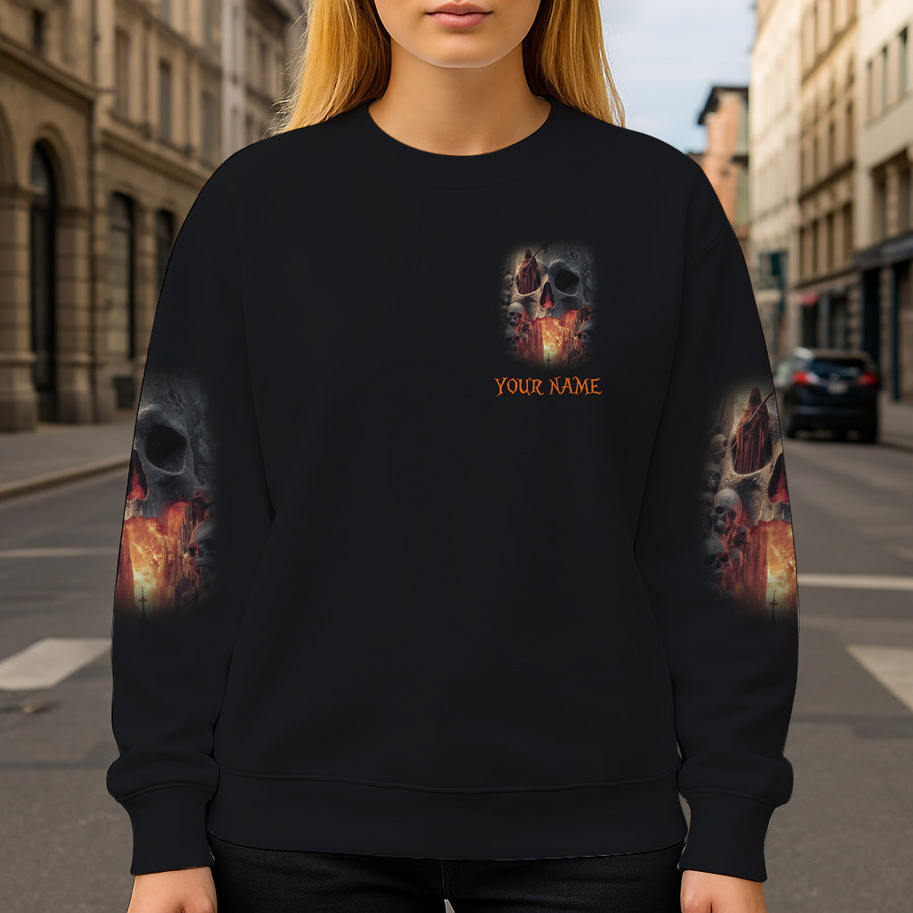 Skull Halloween - Personalized Skull All Over Shirt