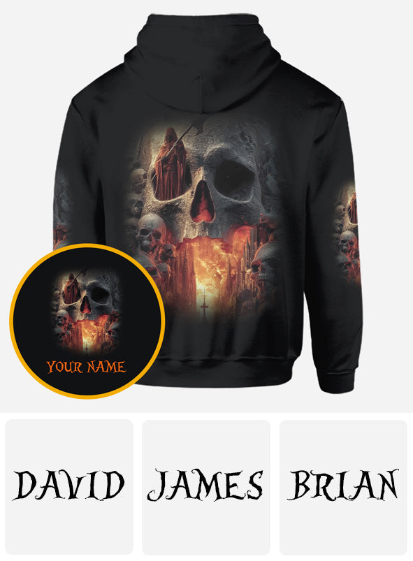 Skull Halloween - Personalized Skull All Over Shirt