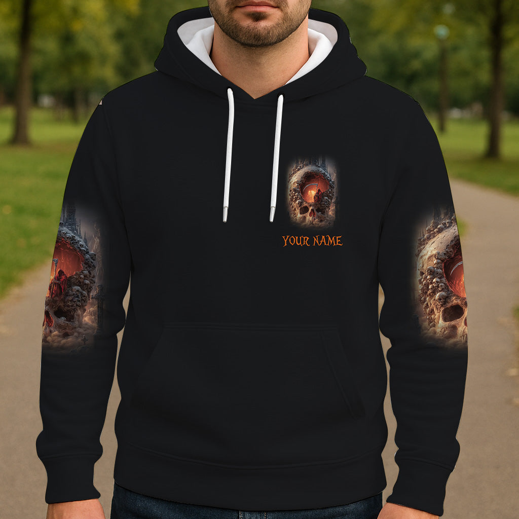 Totenkopf-Halloween – Personalisiertes Totenkopf-Shirt