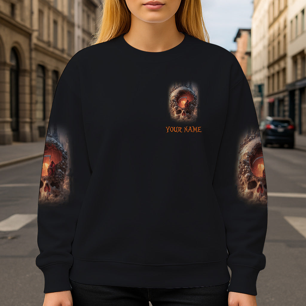 Totenkopf-Halloween – Personalisiertes Totenkopf-Shirt