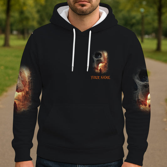 Totenkopf-Halloween – Personalisiertes Totenkopf-Shirt