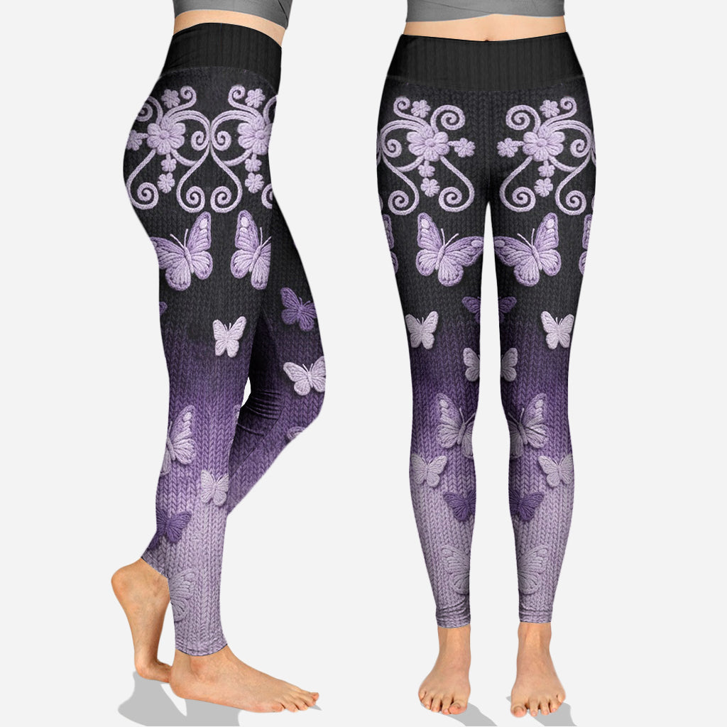 Wunderschöne Schmetterlinge – Personalisierter Schmetterlings-Hoodie und Leggings