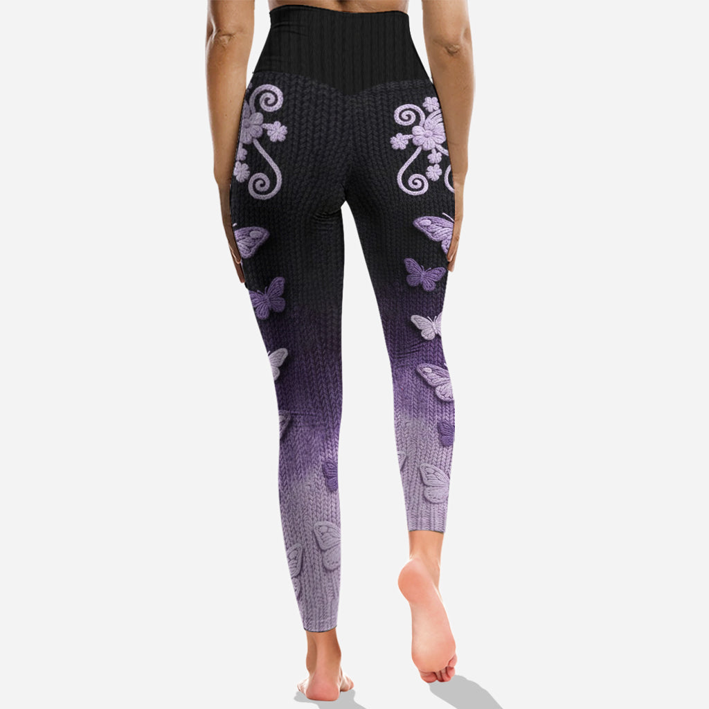 Wunderschöne Schmetterlinge – Personalisierter Schmetterlings-Hoodie und Leggings