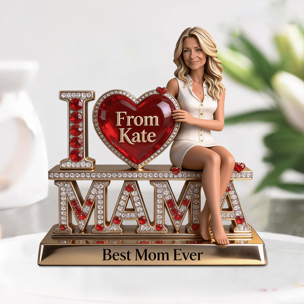 Best Mom Nana Grandma Ever - Personalized Mother Custom Shaped Acrylic Plaque