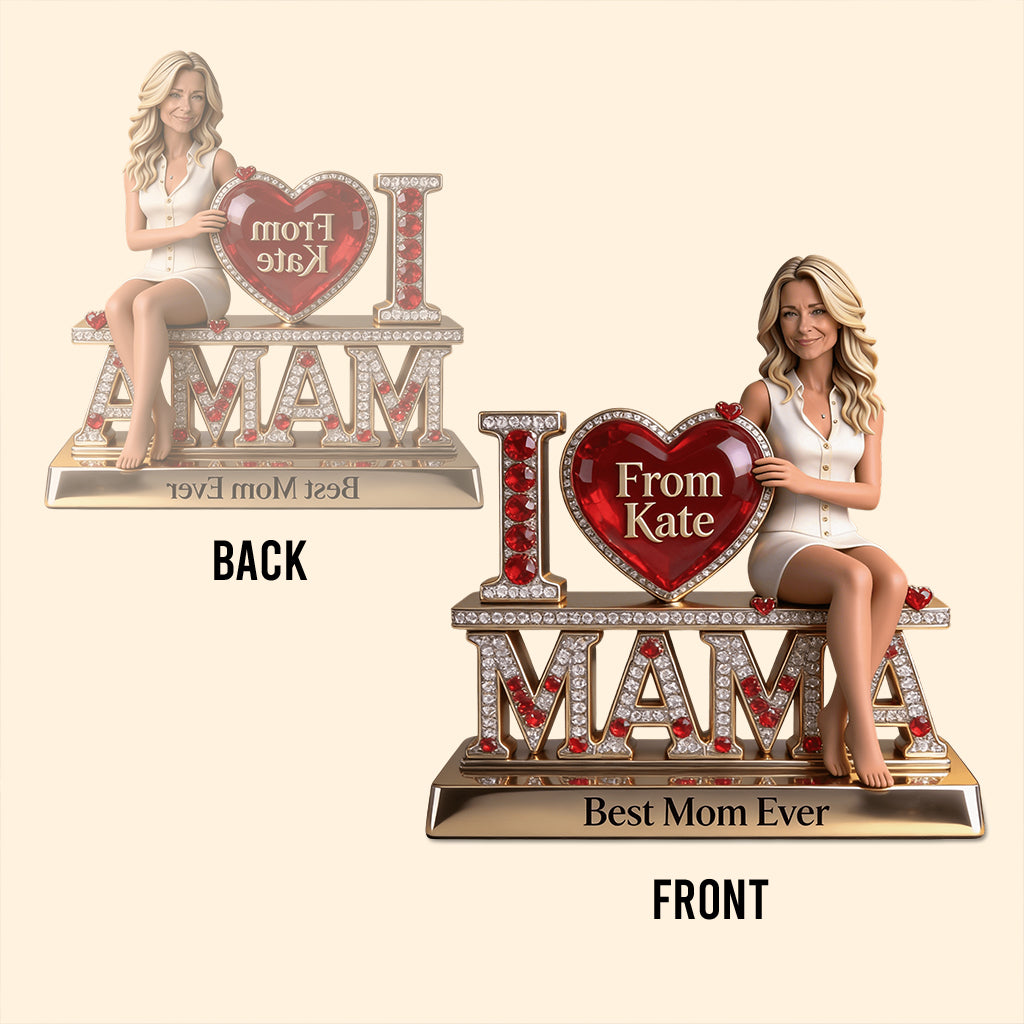 Best Mom Nana Grandma Ever - Personalized Mother Custom Shaped Acrylic Plaque