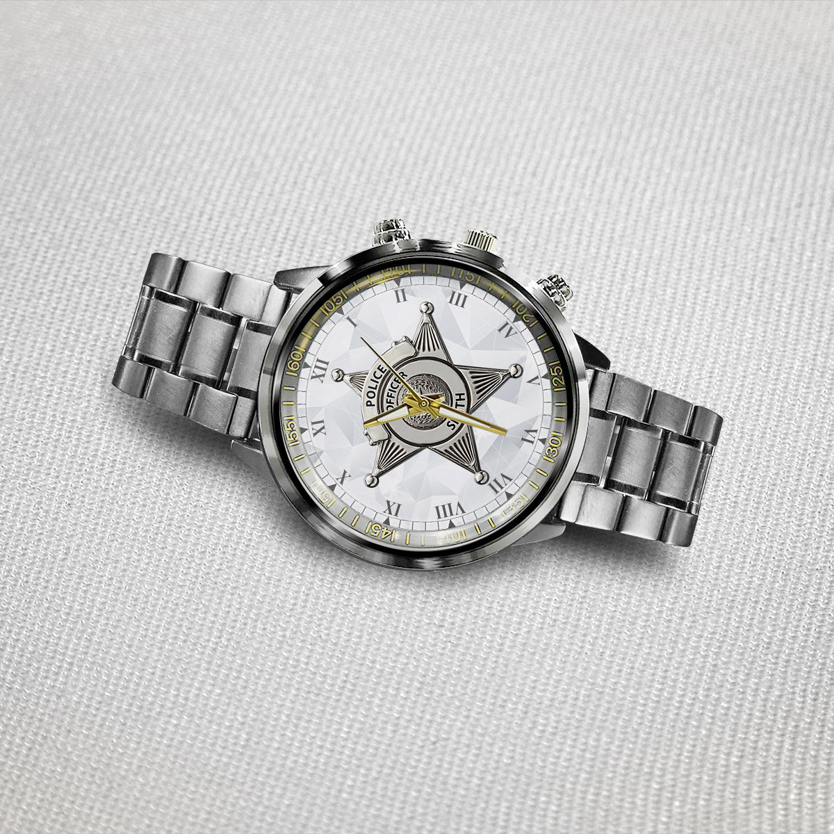 Dienen & Schützen – Personalisierte Armbanduhr für Polizeibeamte