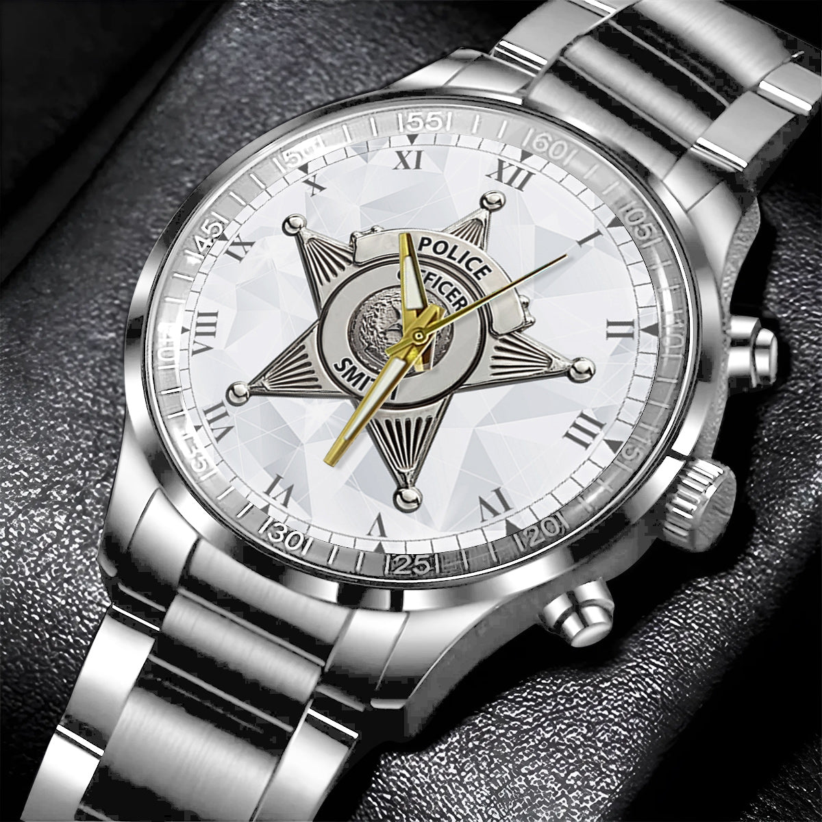Dienen & Schützen – Personalisierte Armbanduhr für Polizeibeamte