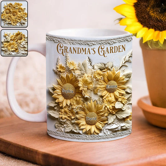 Omas Mamas Garten - Personalisierte Oma-Tasse