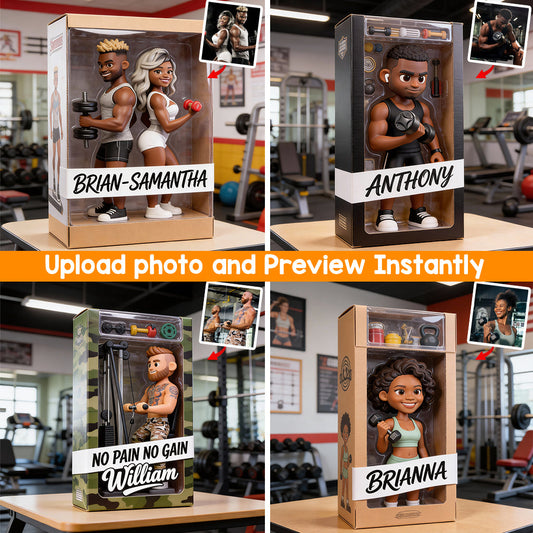 No Pain No Gain - Personalized Fitness Custom Shaped Acrylic Plaque